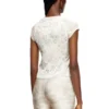 t-afrymy Top con lacci e stampa mimetica mista t-afrymy Top con lacci e stampa mimetica mista