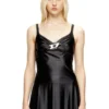 t-amai Top in jersey di nylon con ruches t-amai Top in jersey di nylon con ruches