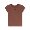 t-angie-od T-shirt con logo ricamato traforato t-angie-od T-shirt con logo ricamato traforato