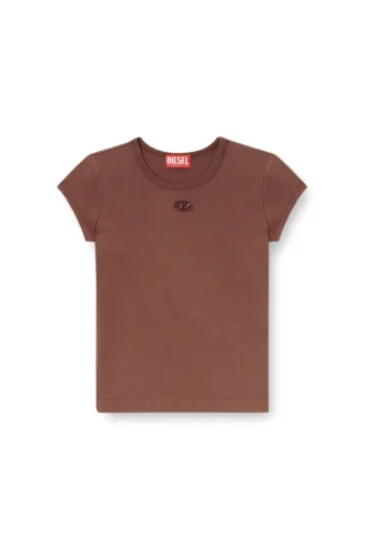t-angie-od T-shirt con logo ricamato traforato