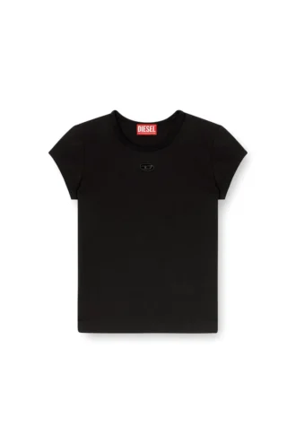 t-angie-od T-shirt con logo ricamato traforato
