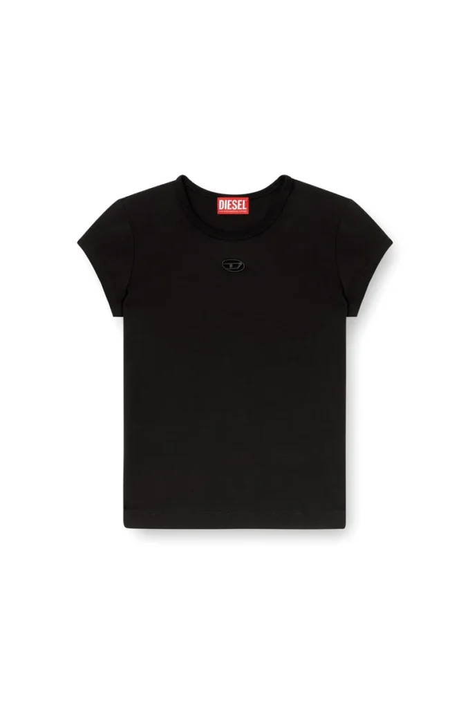 t-angie-od T-shirt con logo ricamato traforato t-angie-od T-shirt con logo ricamato traforato