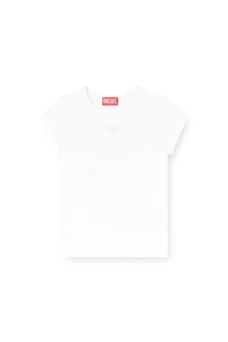 t-angie-od T-shirt con logo ricamato traforato
