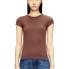 t-angie-od T-shirt con logo ricamato traforato t-angie-od T-shirt con logo ricamato traforato