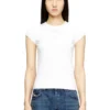t-angie-od T-shirt con logo ricamato traforato t-angie-od T-shirt con logo ricamato traforato