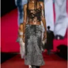 t-bils-dev Canotta in tulle con jersey distrutto t-bils-dev Canotta in tulle con jersey distrutto