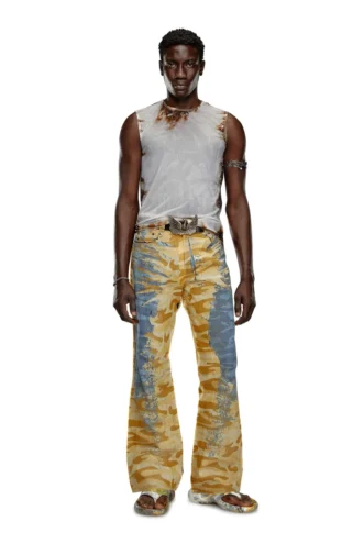 t-bisco-burn-art Top in tulle con stampa plastica bruciata