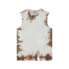 t-bisco-burn-art Top in tulle con stampa plastica bruciata t-bisco-burn-art Top in tulle con stampa plastica bruciata