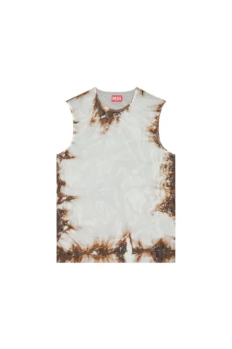 t-bisco-burn-art Top in tulle con stampa plastica bruciata