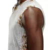 t-bisco-burn-art Top in tulle con stampa plastica bruciata t-bisco-burn-art Top in tulle con stampa plastica bruciata