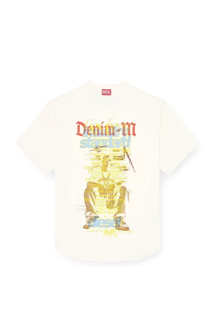 t-bix-aa T-shirt con stampa di testi t-bix-aa T-shirt con stampa di testi