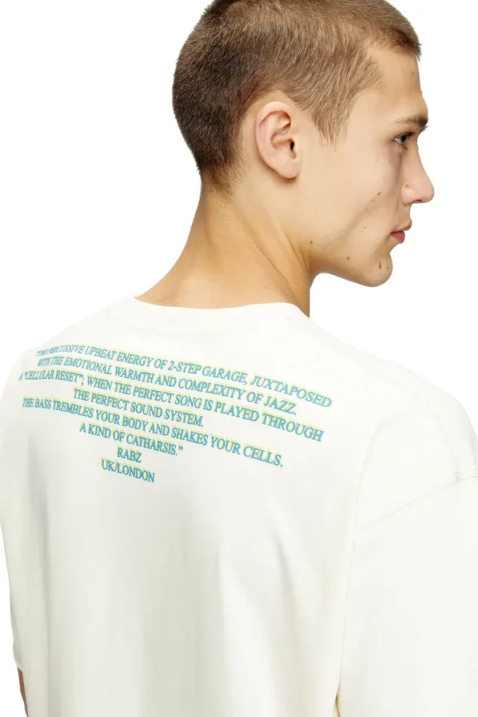 t-bix-aa T-shirt con stampa di testi t-bix-aa T-shirt con stampa di testi