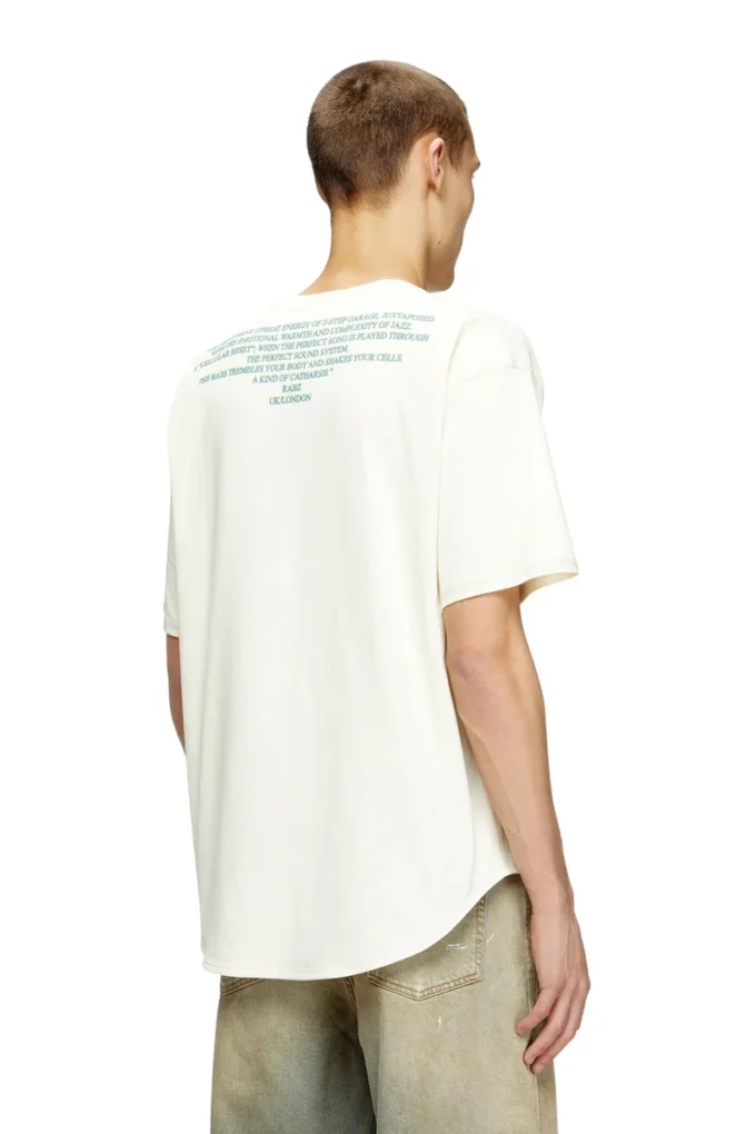 t-bix-aa T-shirt con stampa di testi t-bix-aa T-shirt con stampa di testi