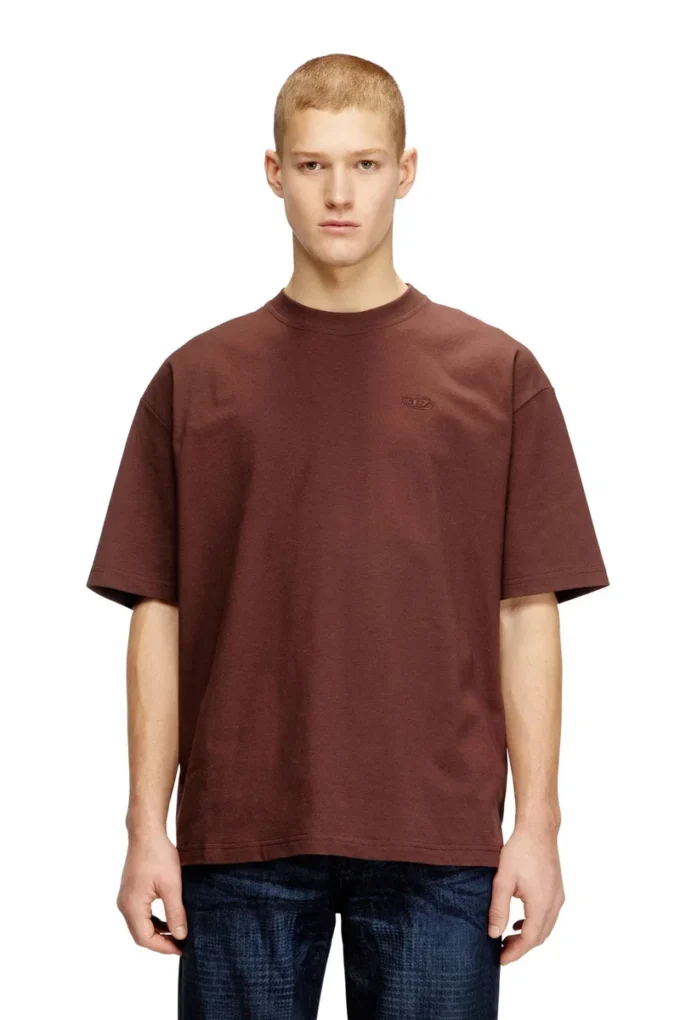 t-boggy-megoval-d T-shirt con ricamo ovale maxi D t-boggy-megoval-d T-shirt con ricamo ovale maxi D