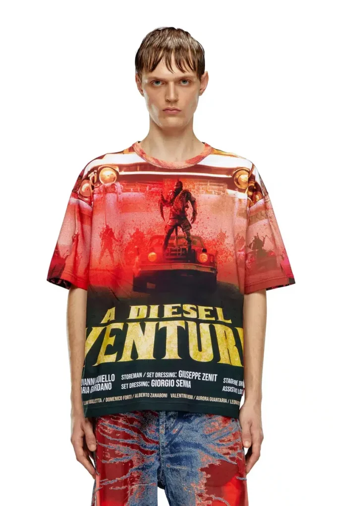 t-boxt-adventure T-shirt con stampa film Diesel