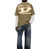t-boxt-bleach T-shirt con logo Oval D sbiancato