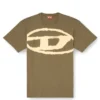 t-boxt-bleach T-shirt con logo Oval D sbiancato