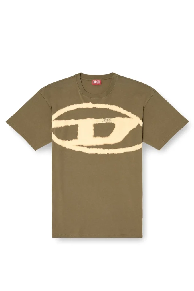 t-boxt-bleach T-shirt con logo Oval D sbiancato