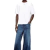 t-boxt-dco T-shirt comoda in cotone con ricamo D ovale