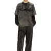 t-boxt-den T-shirt in cotone morbida con applicazione ovale D