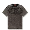 t-boxt-den T-shirt in cotone morbida con applicazione ovale D