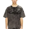 t-boxt-den T-shirt in cotone morbida con applicazione ovale D