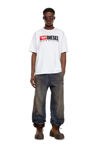 t-boxt-div T-shirt con logo Diesel patch