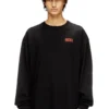 t-boxt-ls-bisk T-shirt comoda a maniche lunghe con loghi Diesel