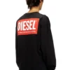 t-boxt-ls-bisk T-shirt comoda a maniche lunghe con loghi Diesel