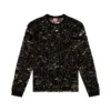 t-boxt-ls-devor T-shirt in tulle con jersey distrutto