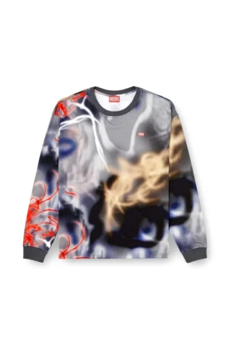 t-boxt-ls-v4 T-shirt a maniche lunghe con stampa graffiti