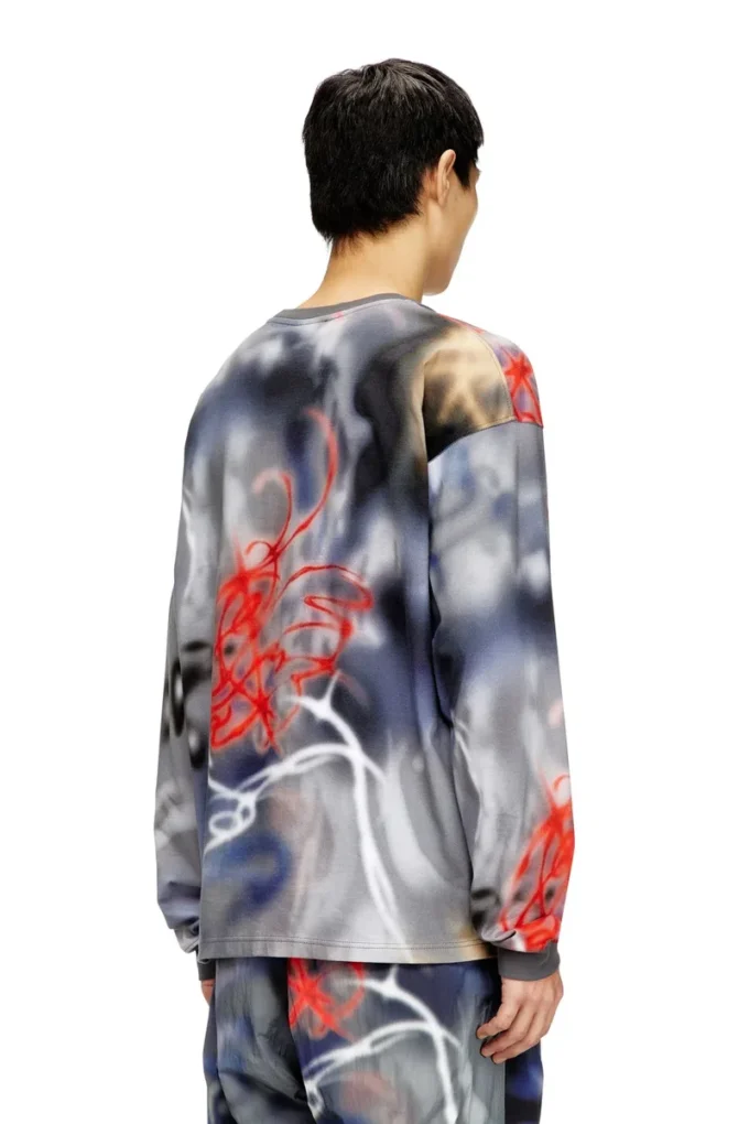 t-boxt-ls-v4 T-shirt a maniche lunghe con stampa graffiti t-boxt-ls-v4 T-shirt a maniche lunghe con stampa graffiti