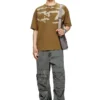 t-boxt-n14 T-shirt con logo floccato effetto consumato