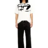 t-boxt-n14 T-shirt con logo floccato effetto consumato