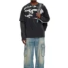 t-boxt-n14 T-shirt con logo floccato effetto consumato t-boxt-n14 T-shirt con logo floccato effetto consumato