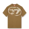 t-boxt-n14 T-shirt con logo floccato effetto consumato