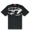 t-boxt-n14 T-shirt con logo floccato effetto consumato t-boxt-n14 T-shirt con logo floccato effetto consumato