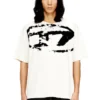 t-boxt-n14 T-shirt con logo floccato effetto consumato