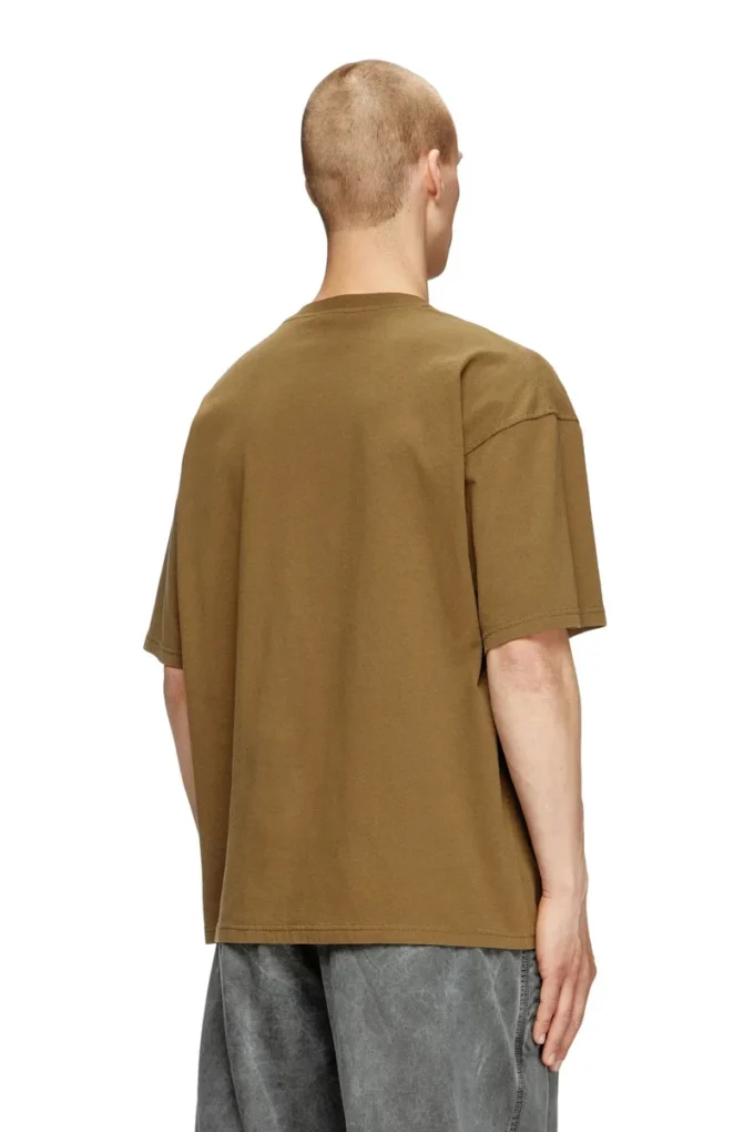 t-boxt-n14 T-shirt con logo floccato effetto consumato
