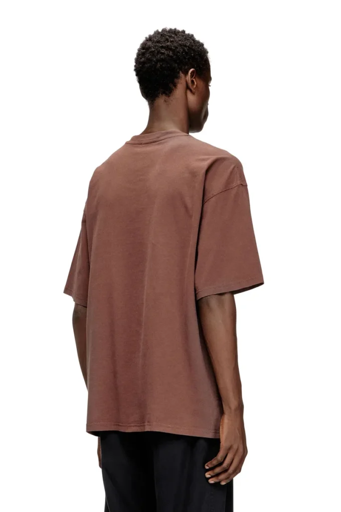 t-boxt-n14 T-shirt con logo floccato effetto consumato