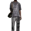 t-boxt-t13 T-shirt con stampa medievale tono su tono