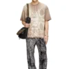 t-boxt-t13 T-shirt con stampa medievale tono su tono