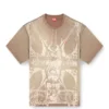 t-boxt-t13 T-shirt con stampa medievale tono su tono