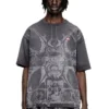 t-boxt-t13 T-shirt con stampa medievale tono su tono