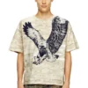 t-boxt-t14 T-shirt mimetica con stampa aquila