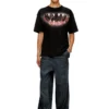 t-boxt-t21 T-shirt in cotone con stampa bocca di squalo