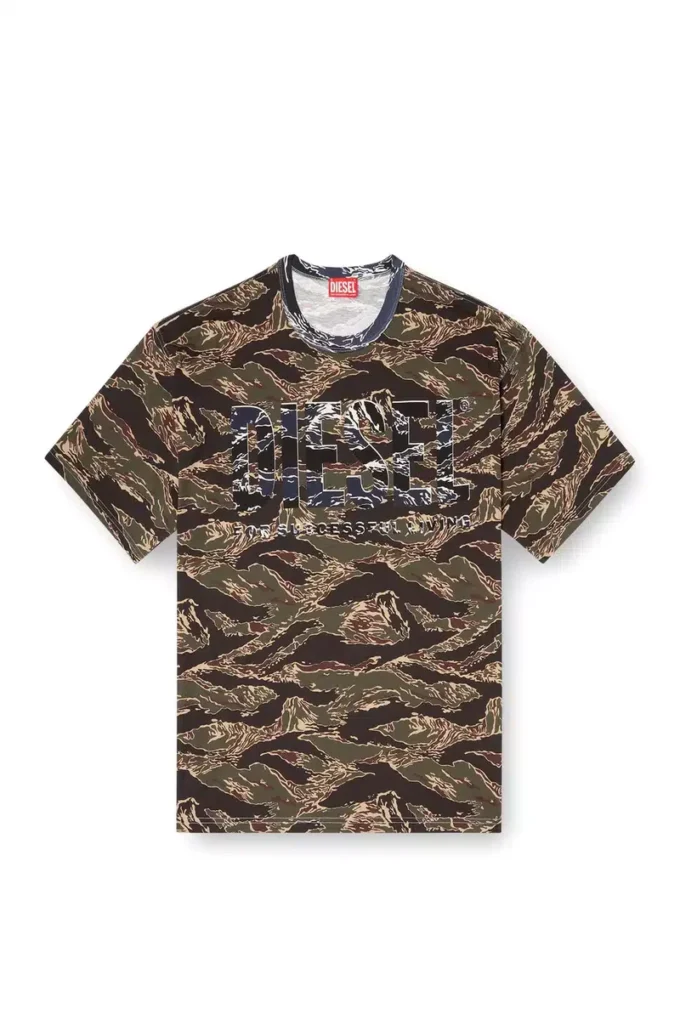 t-boxt-t22 T-shirt mimetica con logo mimetico