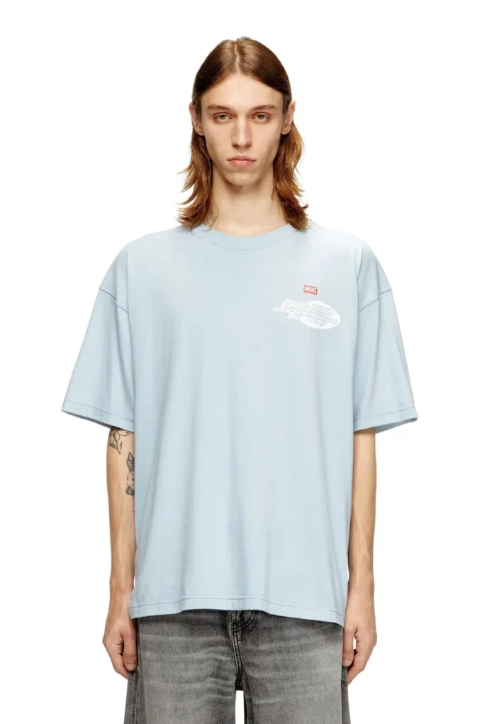 t-boxt-t23 T-shirt in cotone con stampa grafica