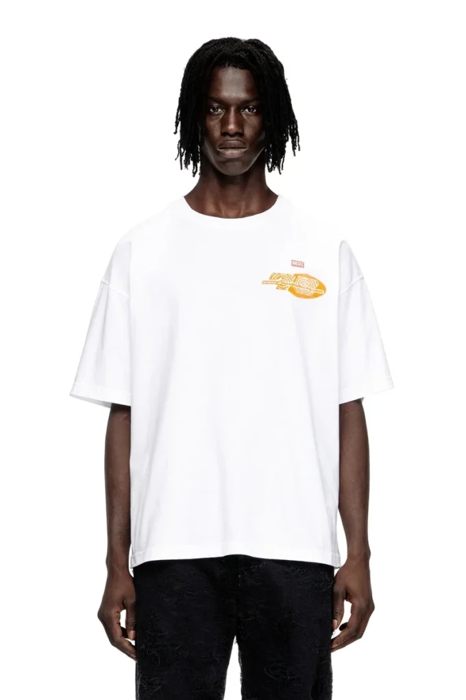 t-boxt-t23 T-shirt in cotone con stampa grafica