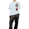 t-boxt-t3 T-shirt con patch fotografiche con logo